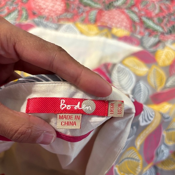 Colorful Leaf Patterned Boden Skirt - Picture 4 of 5